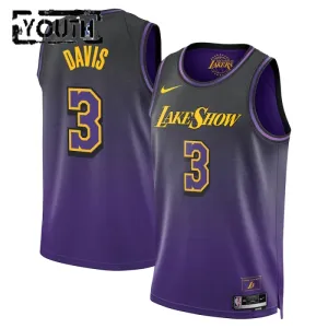 Maglia Los Angeles Lakers Anthony Davis City Edition 2024-25 Swingman Viola - Bambino