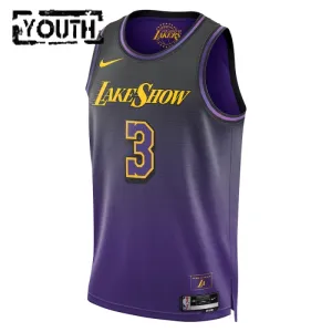 Maglia Los Angeles Lakers Anthony Davis City Edition 2024-25 Swingman Viola - Bambino