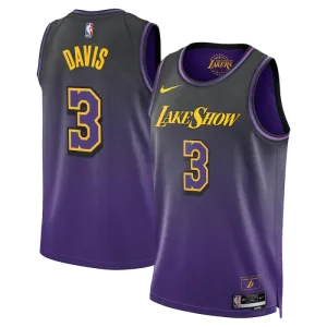 Maglia Los Angeles Lakers Anthony Davis City Edition 2024-25 Swingman Viola - Uomo