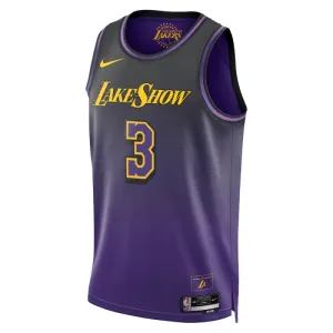 Maglia Los Angeles Lakers Anthony Davis City Edition 2024-25 Swingman Viola - Uomo