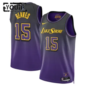 Maglia Los Angeles Lakers Austin Reaves City Edition 2024-25 Swingman Viola - Bambino