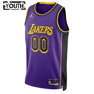 Maglia Los Angeles Lakers Jordan Personalizzata Statement Edition Swingman Blu - Bambino
