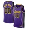 Maglia Los Angeles Lakers Jordan Personalizzata Statement Edition Swingman Blu - Uomo