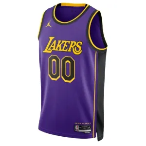 Maglia Los Angeles Lakers Jordan Personalizzata Statement Edition Swingman Blu - Uomo