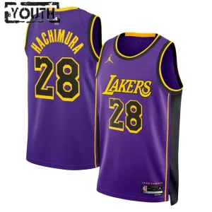 Maglia Los Angeles Lakers Jordan Rui Hachimura 28 Statement Edition Swingman Viola - Bambino