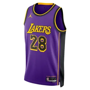 Maglia Los Angeles Lakers Jordan Rui Hachimura 28 Statement Edition Swingman Viola - Uomo