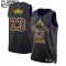 Maglia Los Angeles Lakers Lebron James City Edition 2023-24 Swingman Nero - Bambino
