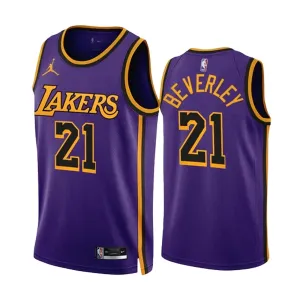 Maglia Los Angeles Lakers Patrick Beverley 21 Statement Edition Swingman Viola - Uomo Maglia Los Angeles Lakers Patrick Beverley 21 Statement Edition Swingman Viola - Uomo