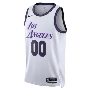 Maglia Los Angeles Lakers Personalizzata City Edition 2022-23 Swingman Bianco - Uomo