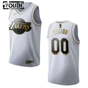 Maglia Los Angeles Lakers Personalizzata Golden Edition Swingman Bianco - Bambino Maglia Los Angeles Lakers Personalizzata Golden Edition Swingman Bianco - Bambino