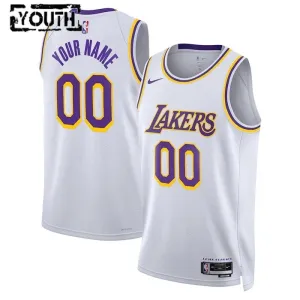 Maglia Los Angeles Lakers Personalizzata Icon Edition Swingman Bianco - Bambino