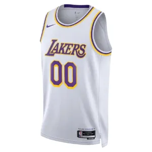 Maglia Los Angeles Lakers Personalizzata Icon Edition Swingman Bianco - Uomo