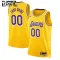 Maglia Los Angeles Lakers Personalizzata Icon Edition Swingman Giallo - Bambino