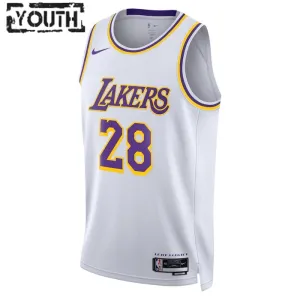 Maglia Los Angeles Lakers Rui Hachimura 28 Association Edition Swingman Bianco - Bambino