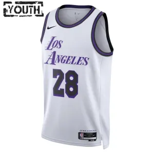Maglia Los Angeles Lakers Rui Hachimura 28 City Edition 2022-23 Swingman Bianco - Bambino