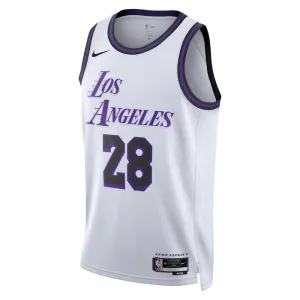Maglia Los Angeles Lakers Rui Hachimura 28 City Edition 2022-23 Swingman Bianco - Uomo