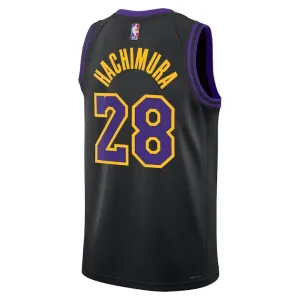 Maglia Los Angeles Lakers Rui Hachimura 28 City Edition 2023-24 Swingman Nero - Uomo