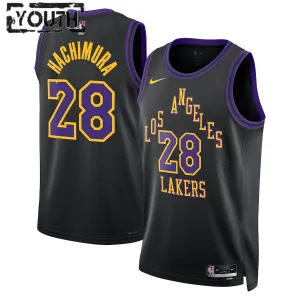 Maglia Los Angeles Lakers Rui Hachimura City Edition 2023-24 Swingman Nero - Bambino