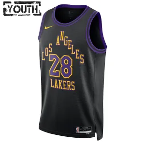 Maglia Los Angeles Lakers Rui Hachimura City Edition 2023-24 Swingman Nero - Bambino