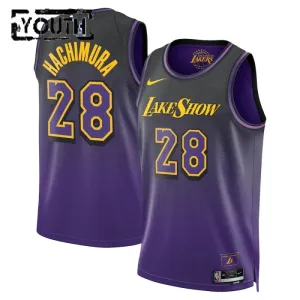 Maglia Los Angeles Lakers Rui Hachimura City Edition 2024-25 Swingman Viola - Bambino