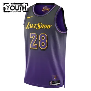 Maglia Los Angeles Lakers Rui Hachimura City Edition 2024-25 Swingman Viola - Bambino