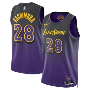 Maglia Los Angeles Lakers Rui Hachimura City Edition 2024-25 Swingman Viola - Uomo