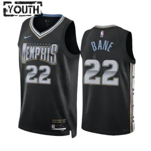 Maglia Memphis Grizzlies Desmond Bane 22 City Edition 2022-23 Swingman Nero - Bambino Maglia Memphis Grizzlies Desmond Bane 22 City Edition 2022-23 Swingman Nero - Bambino