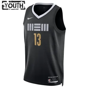 Maglia Memphis Grizzlies Jaren Jackson Jr. City Edition 2023-24 Swingman Nero - Bambino