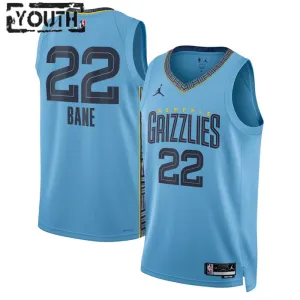 Maglia Memphis Grizzlies Jordan Light Desmond Bane 22 Statement Edition Swingman Blu - Bambino