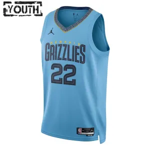 Maglia Memphis Grizzlies Jordan Light Desmond Bane 22 Statement Edition Swingman Blu - Bambino