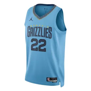 Maglia Memphis Grizzlies Jordan Light Desmond Bane 22 Statement Edition Swingman Blu - Uomo