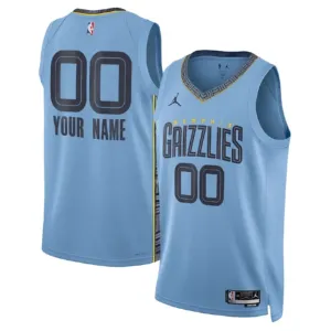 Maglia Memphis Grizzlies Jordan Personalizzata Statement Edition Swingman Blu - Uomo