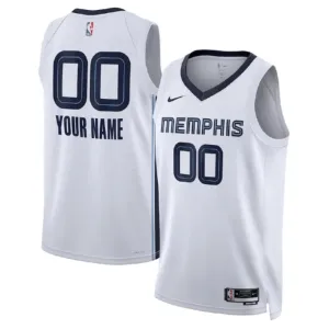 Maglia Memphis Grizzlies Personalizzata Association Edition Swingman Bianco - Uomo