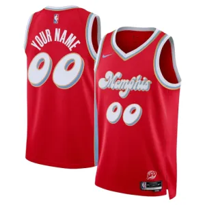 Maglia Memphis Grizzlies Personalizzata City Edition 2024-25 Swingman Rosso - Uomo Maglia Memphis Grizzlies Personalizzata City Edition 2024-25 Swingman Rosso - Uomo