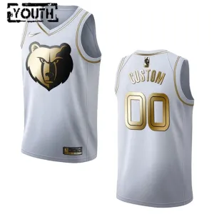 Maglia Memphis Grizzlies Personalizzata Golden Edition Swingman Bianco - Bambino Maglia Memphis Grizzlies Personalizzata Golden Edition Swingman Bianco - Bambino