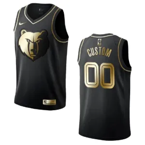 Maglia Memphis Grizzlies Personalizzata Golden Edition Swingman Nero - Uomo Maglia Memphis Grizzlies Personalizzata Golden Edition Swingman Nero - Uomo