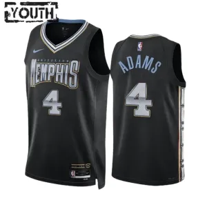 Maglia Memphis Grizzlies Steven Adams 4 City Edition 2022-23 Swingman Nero - Bambino Maglia Memphis Grizzlies Steven Adams 4 City Edition 2022-23 Swingman Nero - Bambino