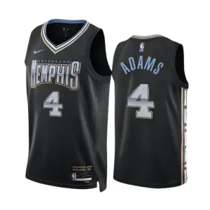 Maglia Memphis Grizzlies Steven Adams 4 City Edition 2022-23 Swingman Nero - Uomo Maglia Memphis Grizzlies Steven Adams 4 City Edition 2022-23 Swingman Nero - Uomo