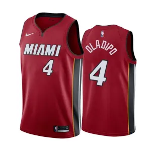 Maglia Miami Heat Jordan Victor Oladipo 4 Icon Edition Swingman Rosso - Uomo