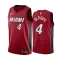 Maglia Miami Heat Jordan Victor Oladipo 4 Icon Edition Swingman Rosso - Uomo