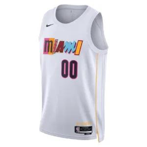 Maglia Miami Heat Personalizzata City Edition 2022-23 Swingman Bianco - Uomo