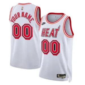 Maglia Miami Heat Personalizzata Classic Edition 2022-23 Swingman Bianco - Uomo