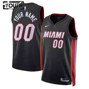 Maglia Miami Heat Personalizzata Icon Edition Swingman Nero - Bambino