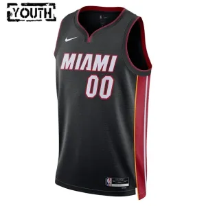 Maglia Miami Heat Personalizzata Icon Edition Swingman Nero - Bambino