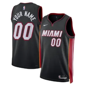 Maglia Miami Heat Personalizzata Icon Edition Swingman Nero - Uomo