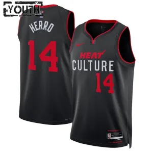 Maglia Miami Heat Tyler Herro 14 City Edition 2023-24 Swingman Nero - Bambino