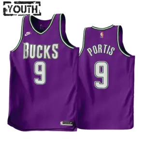 Maglia Milwaukee Bucks Bobby Portis JR 9 Classic Edition 2022-23 Swingman - Bambino Maglia Milwaukee Bucks Bobby Portis JR 9 Classic Edition 2022-23 Swingman - Bambino