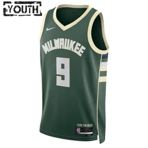 Maglia Milwaukee Bucks Bobby Portis JR 9 Icon Edition Swingman Verde - Bambino