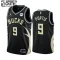 Maglia Milwaukee Bucks Bobby Portis JR 9 Jordan Statement Edition Swingman Nero - Bambino