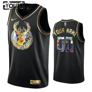 Maglia Milwaukee Bucks Diamond Edition Personalizzata Swingman Nero - Bambino Maglia Milwaukee Bucks Diamond Edition Personalizzata Swingman Nero - Bambino